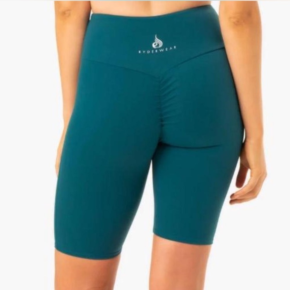Ryderwear Emerald Staples Scrunch Bum Bike Shorts